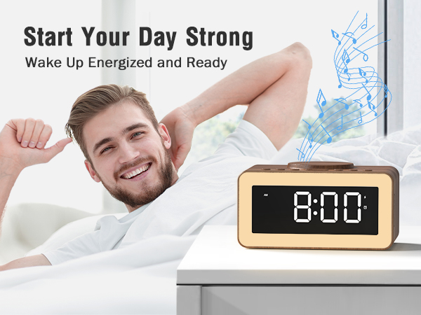 super loud alarm clock for heavy sleepers adults