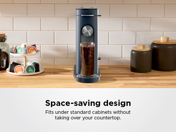 Fits under standard cabinets without taking over your countertop.