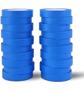 EFOK Blue Painters Tape 1 Inch Bulk - Paint Tape 20 Rolls x 1 Inch x 55 Yards - Painter's Tape Bl...