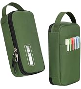ECHSRT Big Pencil Case, Aesthetic Portable Zipper Pencil Bag with Hidden Pocket, Special Pouch fo...
