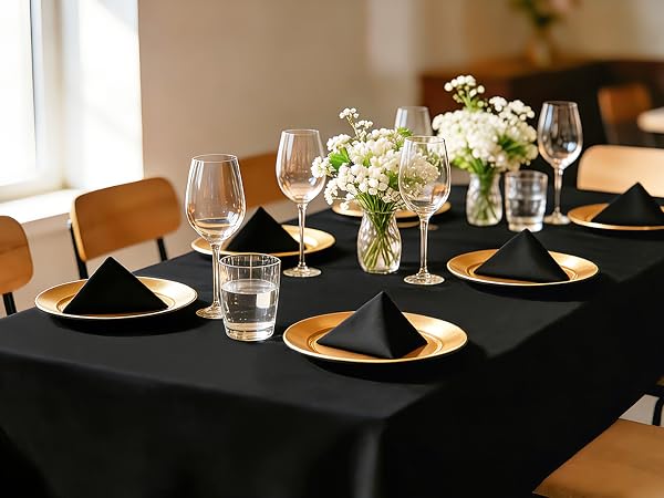 Black Tablecloth