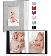 Small Photo Album 4x6,Linen Cover Slide-in Mini Photo Album Book Can Holds 100 4x6 Photos with 50...