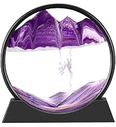 AREYCVK Sand Art Kits Moving Sand Art Liquid Motion, Round Glass Moving Sand Art Picture Relaxing...