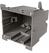 SmarToggle Two Gang Retrofit Wall Box – Old Work Electrical Box for Stud or No-Stud Mount | 1-1/2...