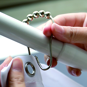 Easy Install shower curtain hooks
