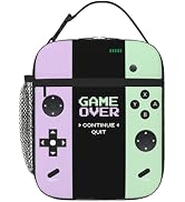 WOEMOZAP Game Insulated Lunch Box,Game Console Kids Lunch Bag For Boys Girls,Reusable Portable Ki...