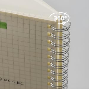 Graph Paper Grid Spiral Notebook A4 160 Pages 120 GSM Thick Paper