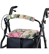 Rollator Seat and Backrest Cover Set – Removable and Washable Accessories for Seniors – Stylish W...