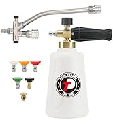 Tool Daily Foam Cannon for Pressure Washer with Double Tip Attachment, Dual Lance Wide Mouth Soap...