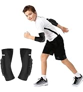 ONTYZZ 1 Pair Children's Elbow Pads Elbow Bandages Basketball Arm Warmers Goalkeeper Protective S...