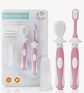 Cherish Baby Care Baby Toothbrush Set (3-24 Months) - BPA-Free Baby Finger Toothbrush, Training T...