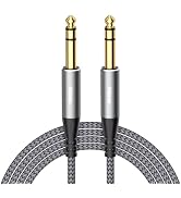 tisino 1/4" TRS Cable-1/4 Male to 1/4 Male Audio Cable Balanced Stereo Audio Cable, Nylon Braid-P...