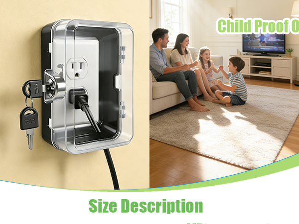 Child Proof Outlet Lock Box
