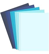 30 Sheets 8.5" x 11" Colored Cardstock, 230gsm Construction Paper, 5 Assorted Blue Card Making Su...