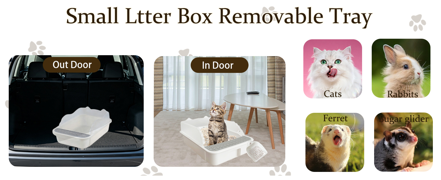 low entry litter box with strainer