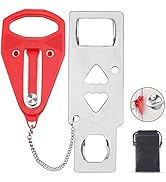 Portable Door Lock for Travel, Door Lock Self-Defense Security Device for Home, Apartment, Hotel,...