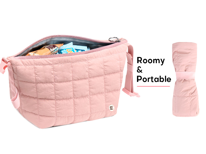 Foldable with built-in elastic straps