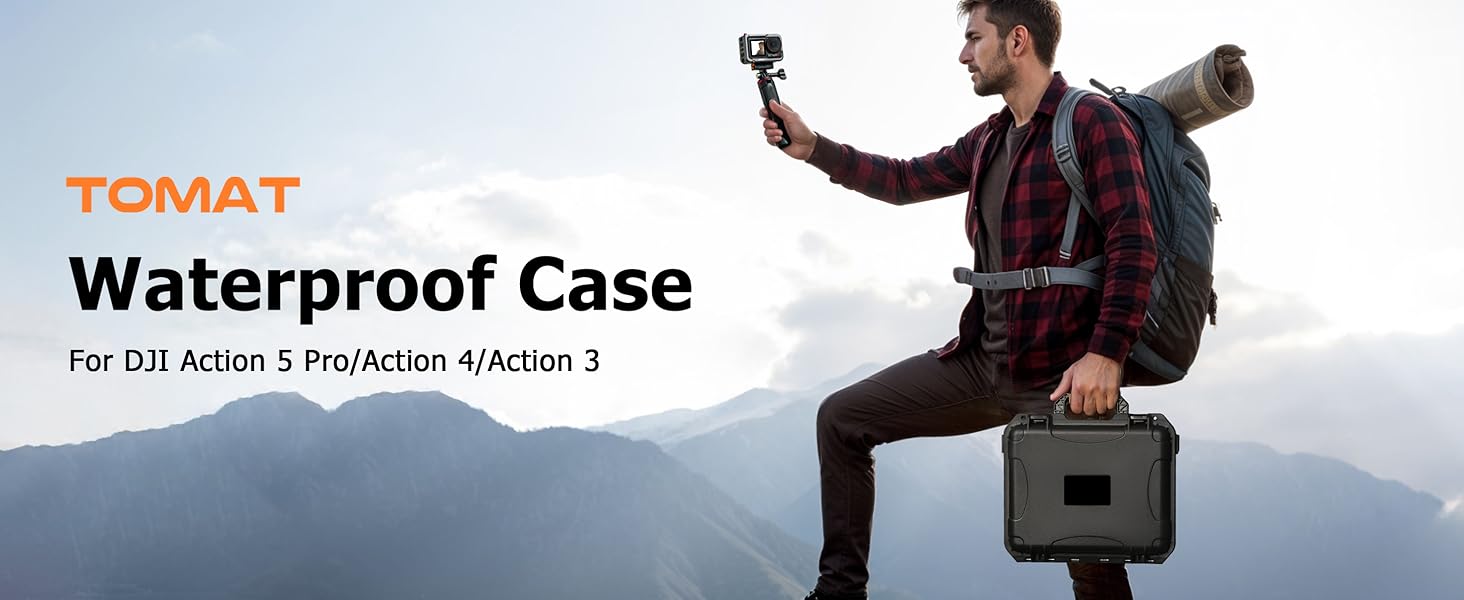 Osmo Action 5 Pro Hard waterproof Case tavel Bag for dji action 5 4 3 accessories