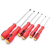 MAXPOWER 6-piece Magnetic Screwdriver Set,3 Phillips and 3 Flat Tip Screwdrivers Slotted Comfort ...