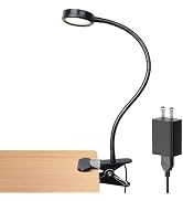 LEPOWER Clip on Light/Reading Light/Book Light/Desk Lamp Color Changeable/Night Light Clip on for...