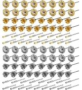 SBGGRL 50 Pcs Brass Wire Brush, Cup, Wheel, Pen End Set for Rotary Tools | Mini Carbon Steel Wire...