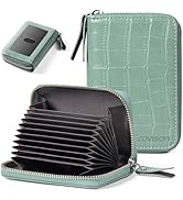 EcoVision Credit Card Holder RFID Card Case Wallet, Small Accordion Zipper Card Case Holder, Card...