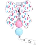 Cosmisun Nursing Badge Holder Retractable - Bow Labor and Delivery ID Name Badge Holders with All...