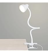 LiFMIRA Clip on Lamp USB Reading Light, 3 Color Modes, 10 Brightness Dimmable, Flexible Gooseneck...