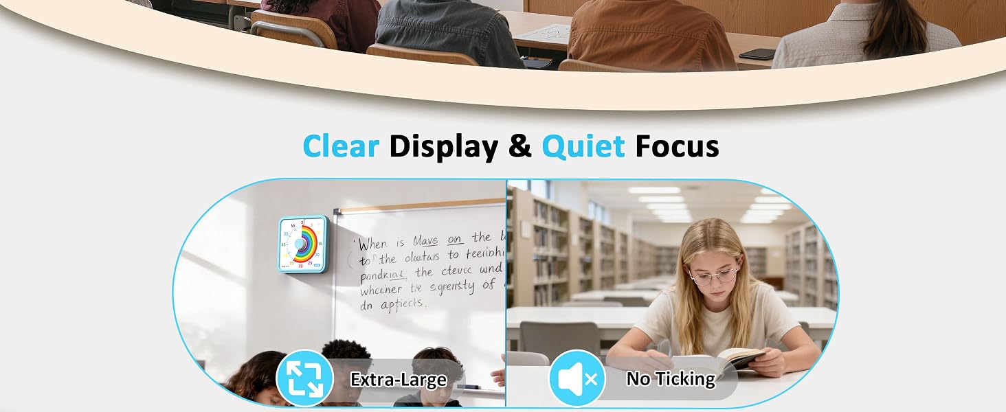 Large visual timer for classroom