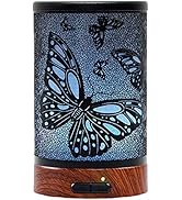 EQUSUPRO Essential Oil Diffuser 150ml Black Metal Aromatherapy Oil Diffuser Ultrasonic Cool Mist ...