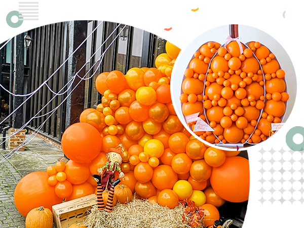PartyWoo Orange Balloons