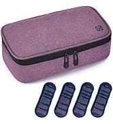 ALLCAMP Insulin Cooler Travel Case for Diabetic Organize Medication with 4 Ice Packs Purple(9X 4....