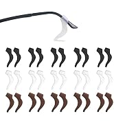 YINGFENG 15 Pairs1.8 Inch Anti-slip Eyeglass Ear Grips Hook, Comfortable Silicone Elastic Eyeglas...