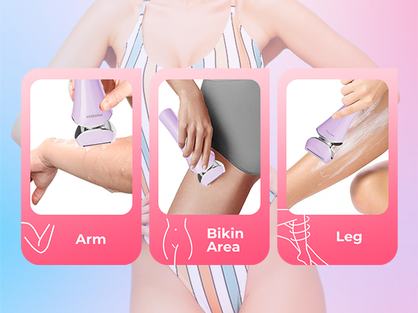 cordless shaver for women bikini trimmer body shaver for women