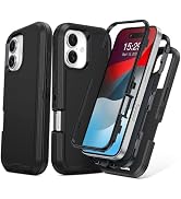 TOPAUX for iPhone Case Heavy Duty Full Body Drop Protection Multi-Layer Impact Resistant Flexible...
