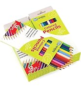 Enday Colored Pencils 12 Count, Pre-Sharpened Color Pencils for Kids and Adult, Art and School Su...