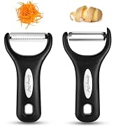Spring Chef Premium Y & Vegetable Julienne Peeler Set for Kitchen with Stainless Steel Sharp Blad...