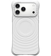 CASETiFY for iPhone 17 Pro Max Case - Ripple Compatible with MagSafe White | Silicone | Wave Text...