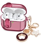 Case for Apple Airpods iPods Pro 3 Cases Cover Clear 2025 Cute Women, VISOOM Cute Air Pods Pro 3 ...