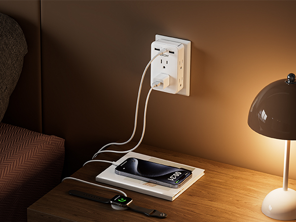 2 Prong Adapter is Suitable for Bedroom