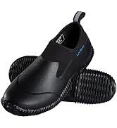 UVSAI Men’s Waterproof Garden Shoes Rain Boots Slip-On Footwear for Gardening Farming Camping Law...