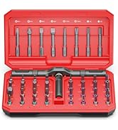 Ratchet Screwdriver Set, 42 in 1 Screwdriver Set, Multi-Bit DIY Repair Tool Kit with Detachable R...