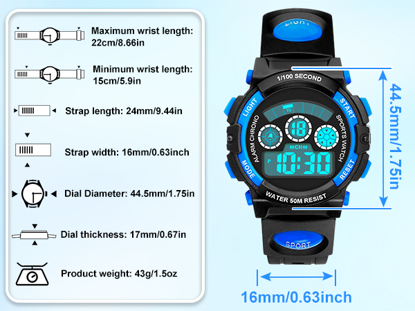 Children's watch details