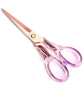 Creechwa Gradient Color Acrylic Scissors,Multipurpose Stylish Scissors, Stainless Steel Scissors ...