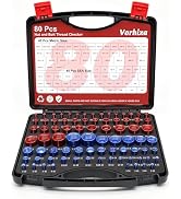Vorhixa 80pcs Nut and Bolt Thread Checker, 40 SAE & 40 Metric Thread Checker, Thread Gauge, Bolt ...