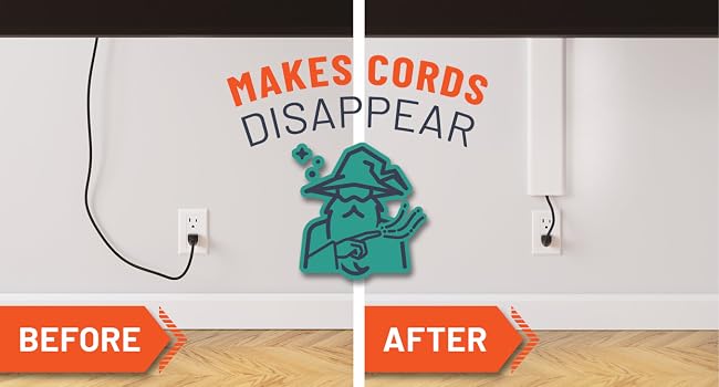 cable management tv cord kit hider hide for wall mounted TV tvs floor raceway cable management
