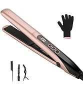 Hair Straightener Iron, Professional Ceramic Flat Iron Straightener for Less Frizz, Shinier & Smo...