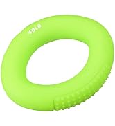 uxcell Hand Grip Strengthener, Silicone Rings Fingers Forearms Exercises Grip Trainer for Rock Cl...