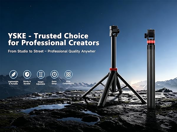 tripod camera photography light stand phone mount adjustable