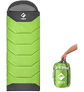 VILLEY Camping Sleeping Bag for Adults Boys and Girls, Lightweight Compact Backpacking Sleeping B...